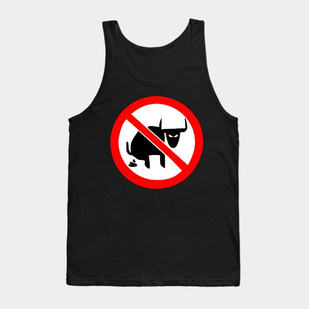 No BS Tank Top by  The best hard hat stickers 